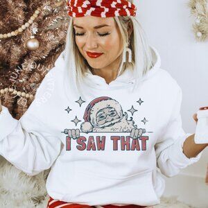 NWT - Funny Santa Claus Christmas Hoodie